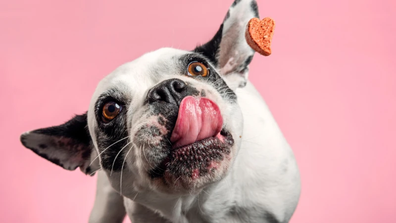 perro comiendo comida